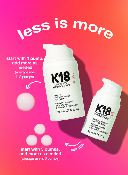 K18 Leave-in Molecular Repair Hair Mask – hair repair mask available at Dazall Egypt