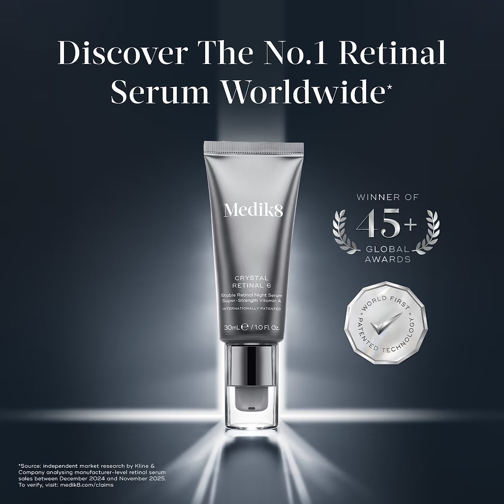 Medik8 Crystal Retinal – retinal night serum available at Dazall Egypt