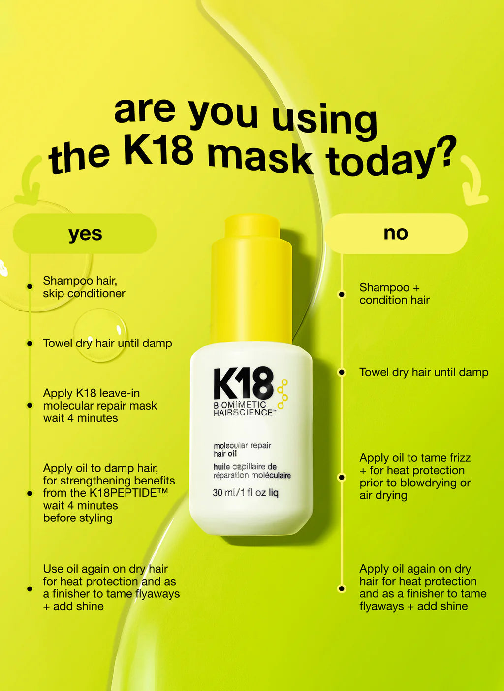 K18 molecular repair hair oil