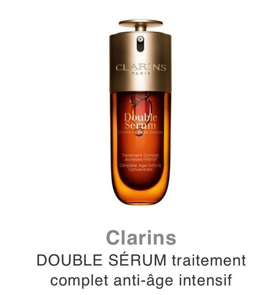 Clarins Double Serum – anti-aging serum available at Dazall Egypt